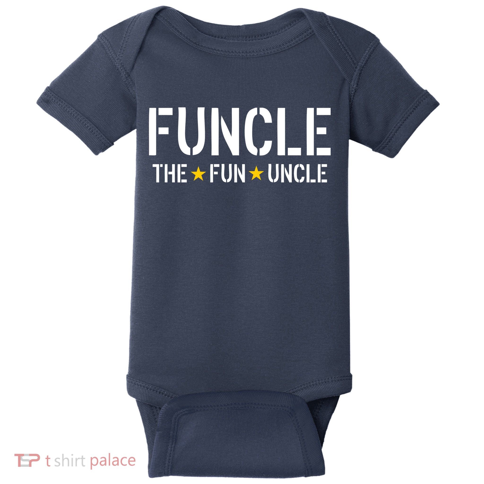 Funcle The Fun Uncle Army Stars Baby Bodysuit