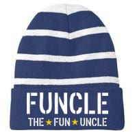 Funcle The Fun Uncle Army Stars Striped Beanie with Solid Band