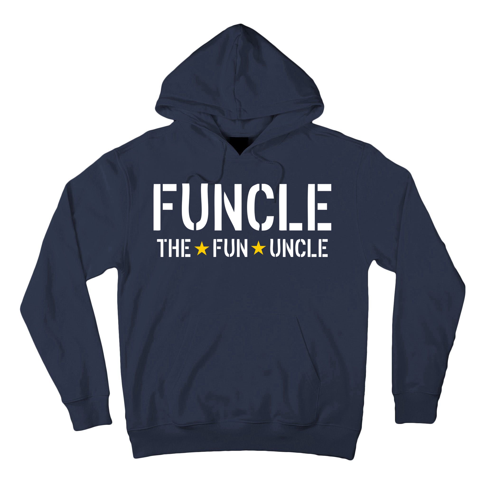 Funcle The Fun Uncle Army Stars Tall Hoodie