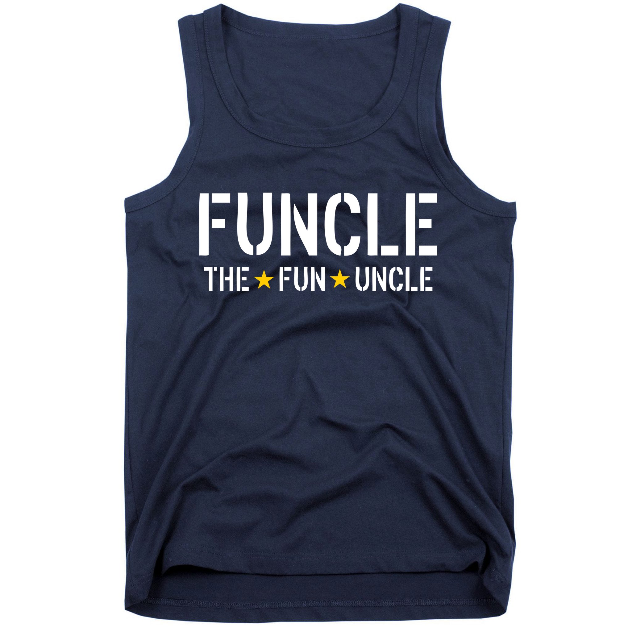 Funcle The Fun Uncle Army Stars Tank Top