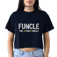 Funcle The Fun Uncle Army Stars Crop Top