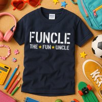 Funcle The Fun Uncle Army Stars Kids T-Shirt