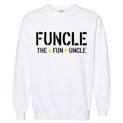 Funcle The Fun Uncle Army Stars Garment-Dyed Sweatshirt