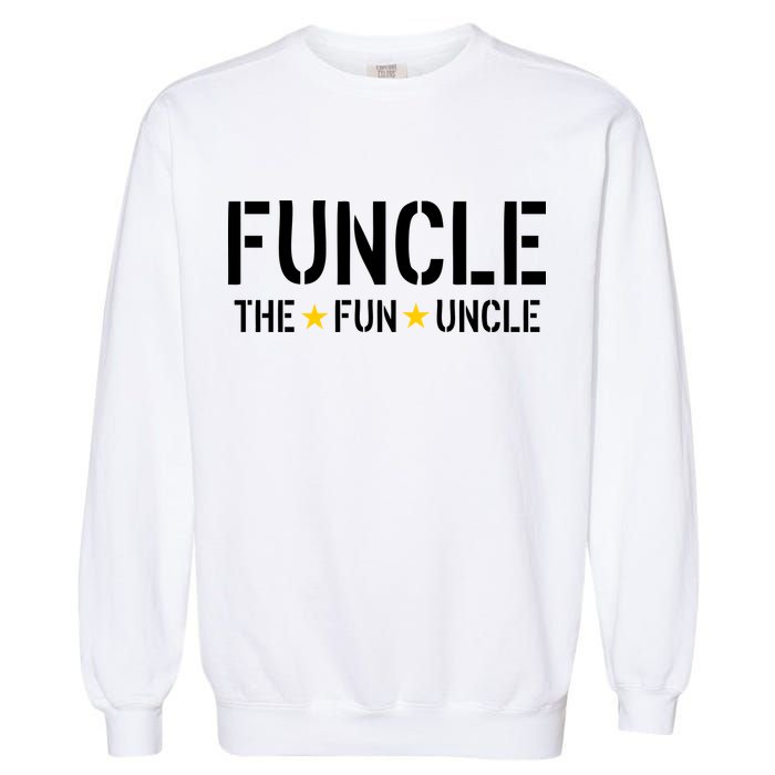 Funcle The Fun Uncle Army Stars Garment-Dyed Sweatshirt