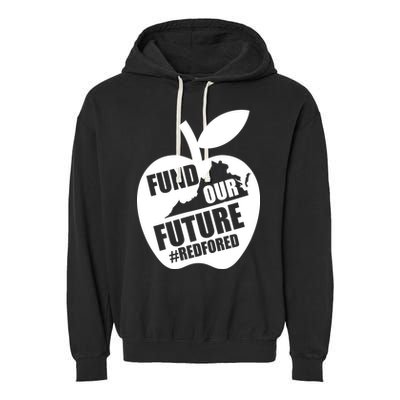 Fund Our Future Red for Ed Virginia Garment-Dyed Fleece Hoodie