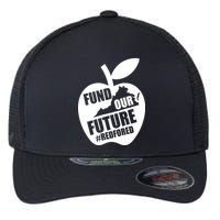 Fund Our Future Red for Ed Virginia Flexfit Unipanel Trucker Cap
