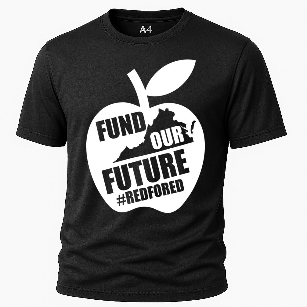 Fund Our Future Red for Ed Virginia Performance Shirt