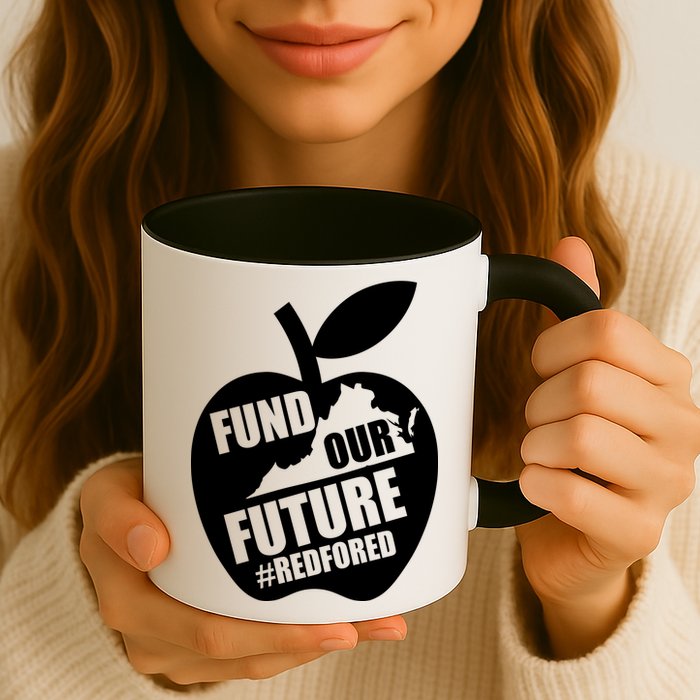 Fund Our Future Red for Ed Virginia Mug