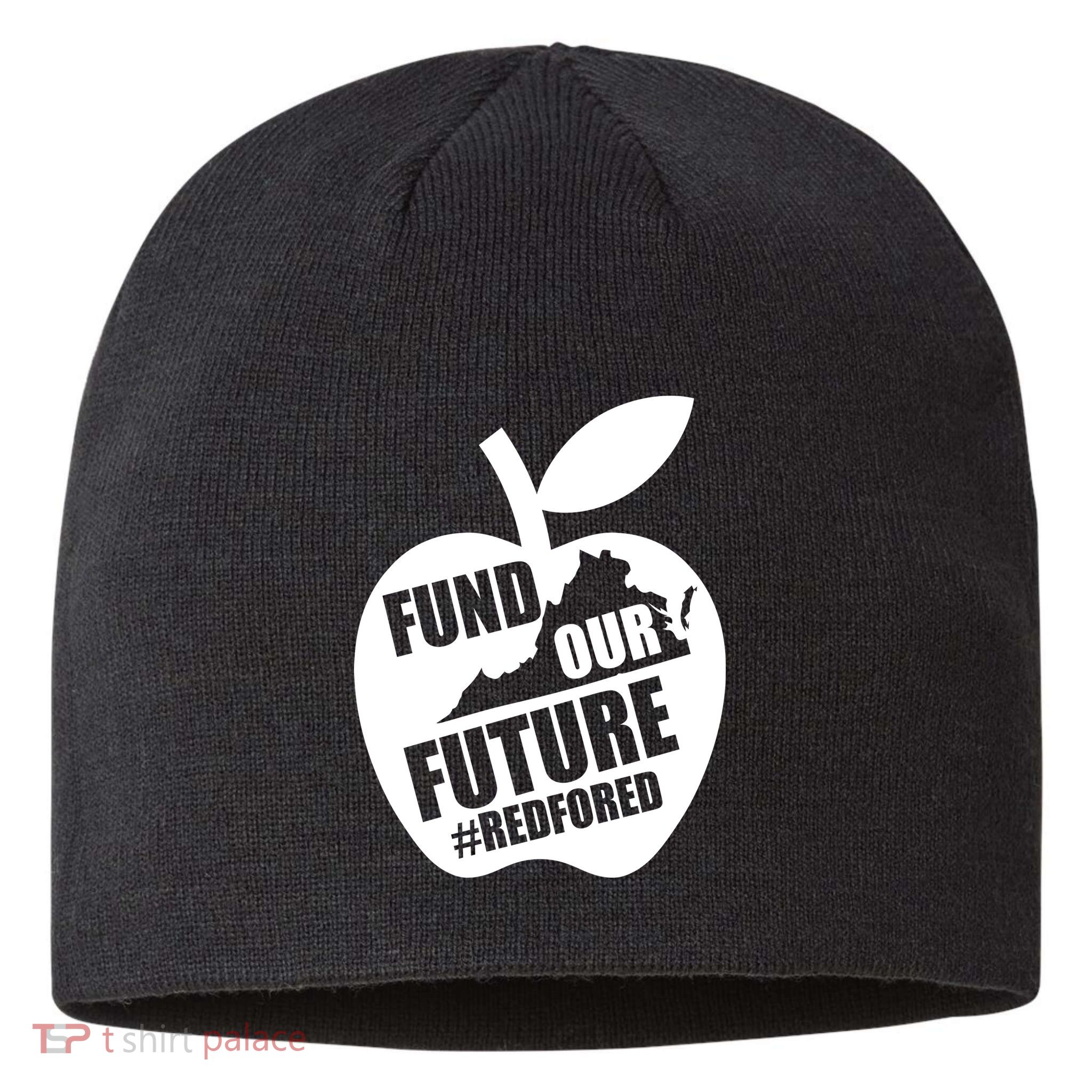 Fund Our Future Red for Ed Virginia Sustainable Beanie