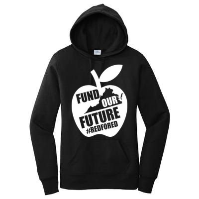 Fund Our Future Red for Ed Virginia Women's Pullover Hoodie