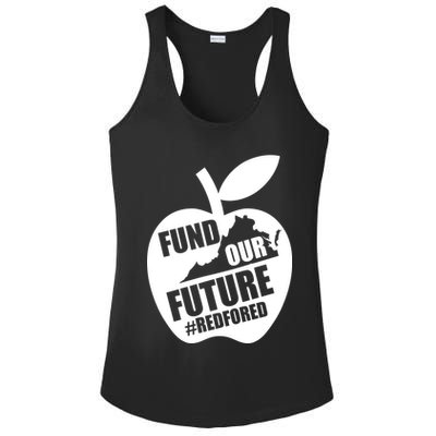 Fund Our Future Red for Ed Virginia Ladies PosiCharge Competitor Racerback Tank
