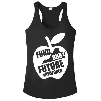 Fund Our Future Red for Ed Virginia Ladies PosiCharge Competitor Racerback Tank