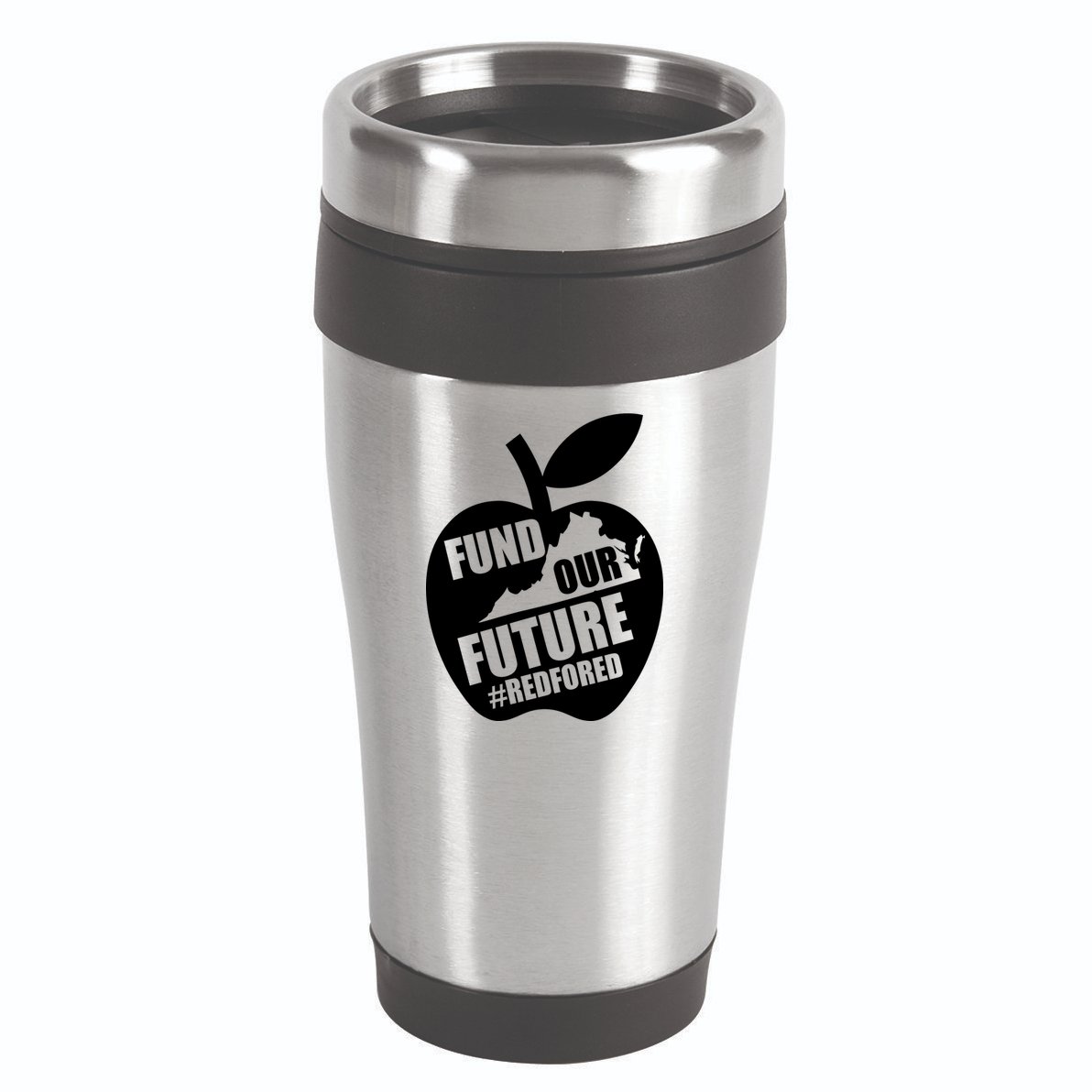 Fund Our Future Red for Ed Virginia 16oz Travel Tumbler