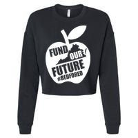 Fund Our Future Red for Ed Virginia Cropped Pullover Crew
