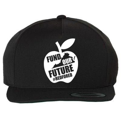 Fund Our Future Red for Ed Virginia Wool Snapback Cap