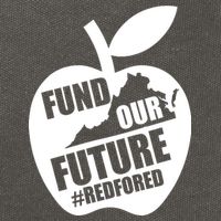 Fund Our Future Red for Ed Virginia Cotton Canvas Backpack