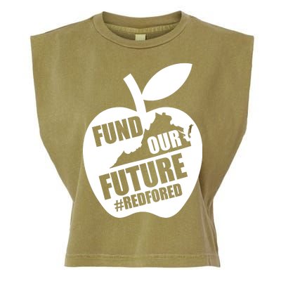 Fund Our Future Red for Ed Virginia Garment-Dyed Women's Muscle Tee