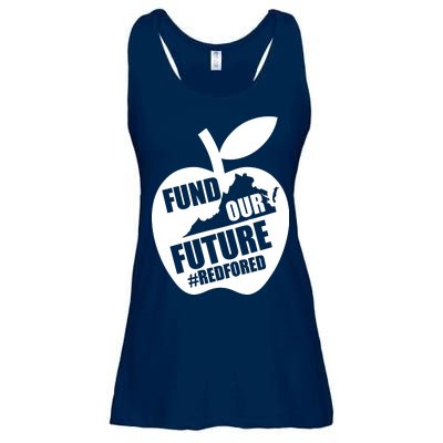 Fund Our Future Red for Ed Virginia Ladies Essential Flowy Tank