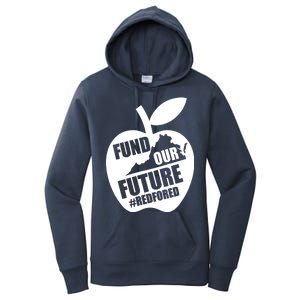 Fund Our Future Red for Ed Virginia Women's Pullover Hoodie