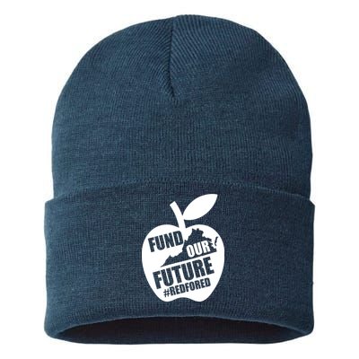 Fund Our Future Red for Ed Virginia Sustainable Knit Beanie