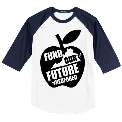 Fund Our Future Red for Ed Virginia Baseball Sleeve Shirt