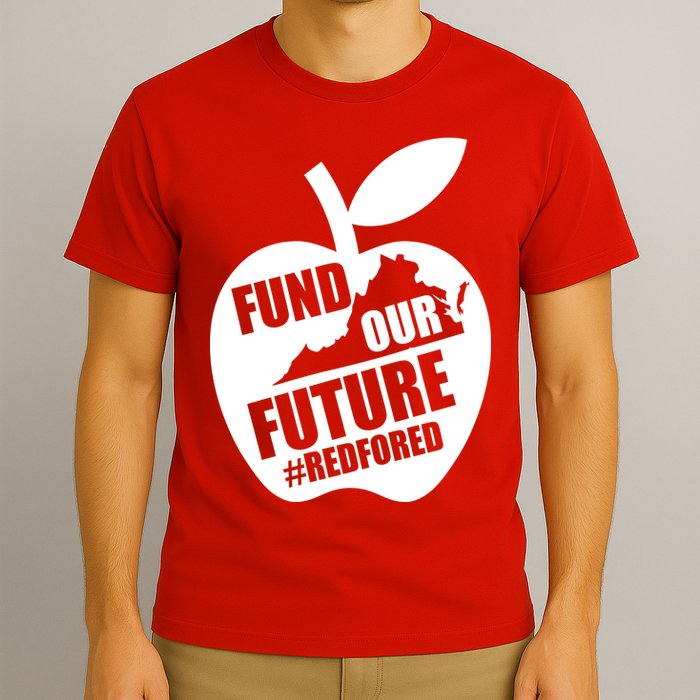 Fund Our Future Red for Ed Virginia T-Shirt
