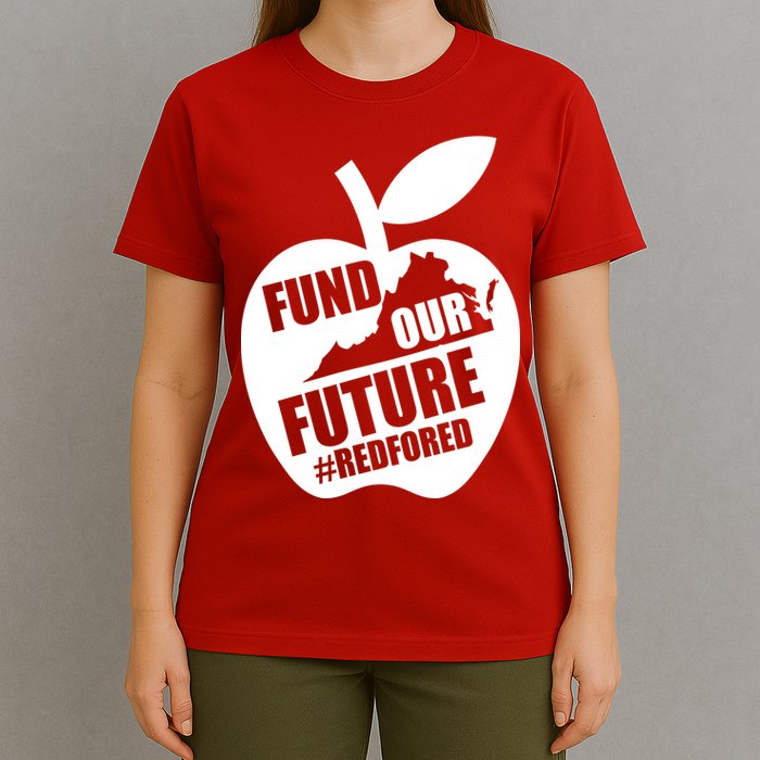 Fund Our Future Red for Ed Virginia T-Shirt