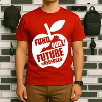Fund Our Future Red for Ed Virginia T-Shirt
