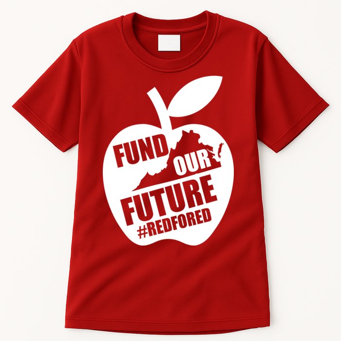 Fund Our Future Red for Ed Virginia Tall T-Shirt