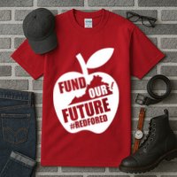 Fund Our Future Red for Ed Virginia Tall T-Shirt