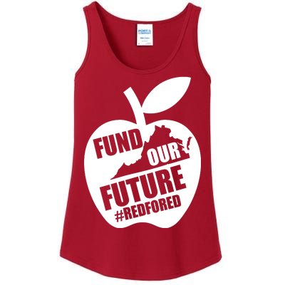 Fund Our Future Red for Ed Virginia Ladies Essential Tank