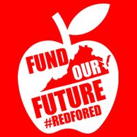 Fund Our Future Red for Ed Virginia 16 in Basic Backpack