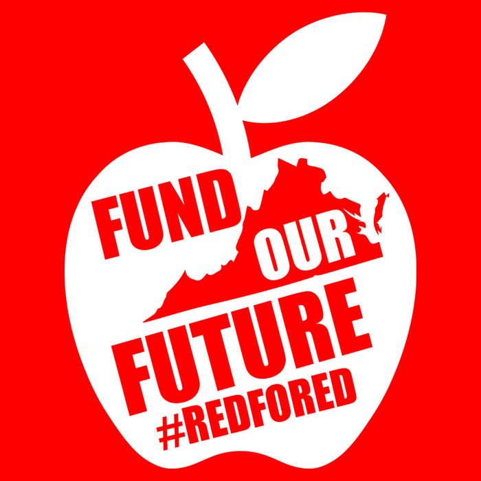 Fund Our Future Red for Ed Virginia 16 in Basic Backpack