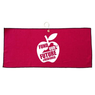 Fund Our Future Red for Ed Virginia Large Microfiber Waffle Golf Towel