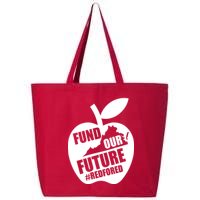 Fund Our Future Red for Ed Virginia 25L Jumbo Tote