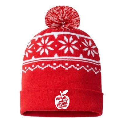 Fund Our Future Red for Ed Virginia USA-Made Snowflake Beanie