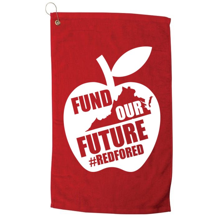 Fund Our Future Red for Ed Virginia Golf Towel