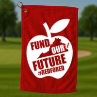 Fund Our Future Red for Ed Virginia Golf Towel