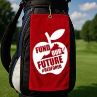Fund Our Future Red for Ed Virginia Golf Towel