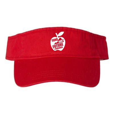 Fund Our Future Red for Ed Virginia Valucap Bio-Washed Visor