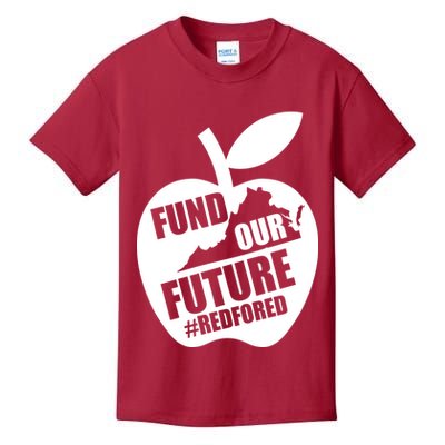 Fund Our Future Red for Ed Virginia Kids T-Shirt