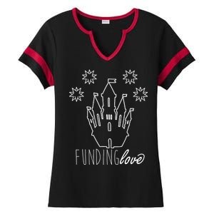 Funding Love Ladies Halftime Notch Neck Tee