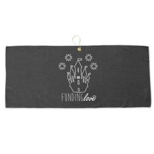 Funding Love Large Microfiber Waffle Golf Towel