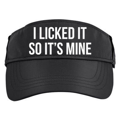 Funny - I Licked It So It's Mine Adult Drive Performance Visor