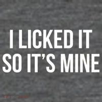 Funny - I Licked It So It's Mine Magnet