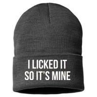 Funny - I Licked It So It's Mine Sustainable Knit Beanie