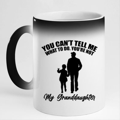 Funny & Cute Granddaughter And Grandfather 11oz Black Color Changing Mug