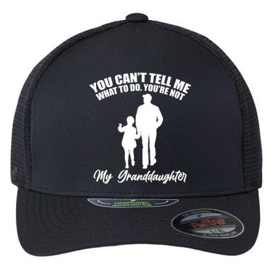 Funny & Cute Granddaughter And Grandfather Flexfit Unipanel Trucker Cap