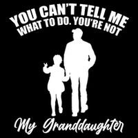 Funny & Cute Granddaughter And Grandfather Impact Tech Backpack