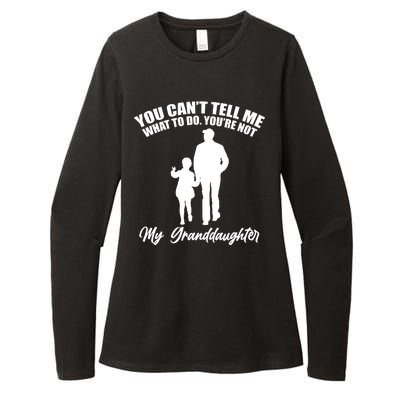 Funny & Cute Granddaughter And Grandfather Womens CVC Long Sleeve Shirt